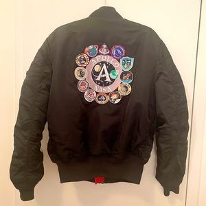 ALPHA INDUSTRIES NASA APOLLO BOMBER JACKET - REVERSIBLE - UNISEX